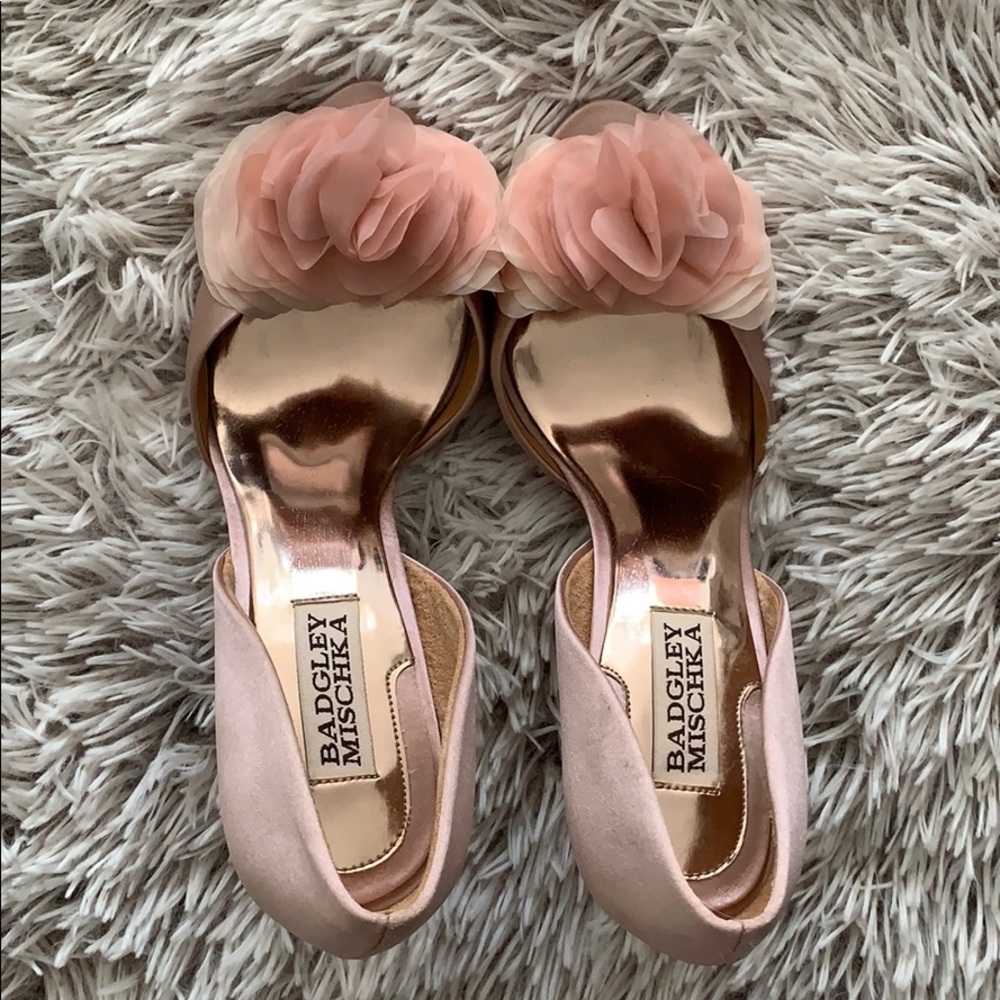 Badgley Mischka Blush D’Orsay Heels